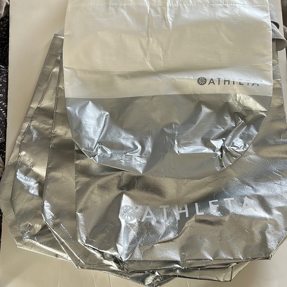 Athleta 3 reusable tote bags